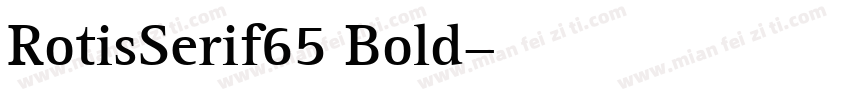 RotisSerif65 Bold字体转换